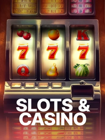 Juego de casino con fondo oscuro, brillo neón y formato vertical moderno.